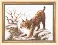 Cross-stitch kit М-22 "Lynx on a walk" 