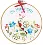 PN-0155045 Satin stitch kit with hoop Vervaco "Oh Happy day"