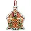 70-08917 Counted cross stitch kit DIMENSIONS "Gingerbread House Christmas Ornament"