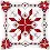 PN-0146119 Vervaco Cross Stitch Cushion "Snow crystal I"