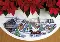 70-08830 Counted cross stitch kit DIMENSIONS "Sleigh Ride Tree Skirt"