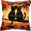 PN-0008662 Cross stitch kit (pillow) Vervaco "Cats on a branch"