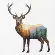 70-35387 Набор для вышивания крестом DIMENSIONS Deer scene "Олень". Catalog. Kits