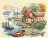 35230 Набор для вышивания крестом DIMENSIONS Peaceful Lake House "Спокойный дом у озера". Catalog. Kits