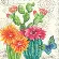 70-35388 Набор для вышивания крестом DIMENSIONS Cactus bloom "Цветение кактуса". Catalog. Kits