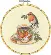 72-76324 Набір для вышивання хрестом Birdie Teacup  Чашка з пташкою DIMENSIONS з п'яльцями. Catalog. Kits