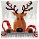 PN-0148051 Набор для вышивания крестом (подушка) Vervaco Reindeer with a Red Scarf "Олень в красном шарфе I". Catalog. Kits