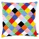 PN-0156326 Набор для вышивания гладью (подушка) Vervaco Colourful Diamonds "Разноцветные квадраты". Catalog. Kits
