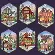 08785 Набор для вышивания крестом DIMENSIONS Christmas Village Ornaments "Рождественские украшения - Деревня". Catalog. Kits