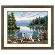 73-91729 Набор для рисования красками по номерам Lakeside Morning "Утро на берегу озера" Dimensions. Catalog. Kits