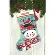 71-09159 Набор для вышивания крестом  «Seasonal Snowman • Снеговик» Чулок  DIMENSIONS. Catalog. Kits