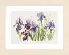 PN-0008027 Набор для вышивки крестом LanArte Triptych Blue Flowers. Irisses Триптих "Голубые цветы. Ирисы". Catalog. Kits