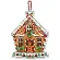 70-08917 Набор для вышивания крестом DIMENSIONS Gingerbread House Christmas Ornament "Рождественское украшение Пряничный домик". Catalog. Kits