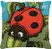Набор для вышивки подушки крестиком Чарівна Мить РТ-143 "Божья коровка"  . Catalog. Kits