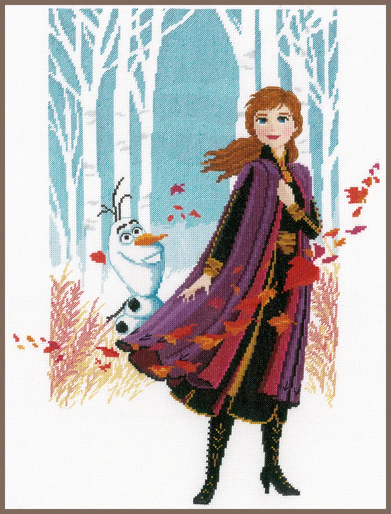 PN-0182640 Набор для вышивки Холодное Сердце 2 Анна, 37х51, аида 14, счетный крест Vervaco. Catalog. Kits