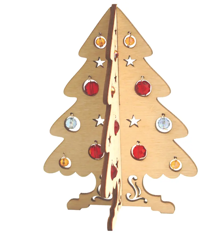 F-024 Набор новогоднее украшение из фанеры Чарівна Мить "Новогодняя елочка". Catalog. Kits