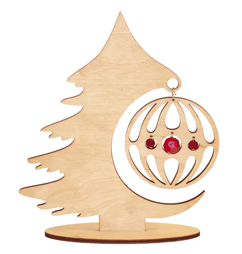 F-034 Набор новогоднее украшение из фанеры Чарівна Мить "Лесная красавица". Catalog. Kits