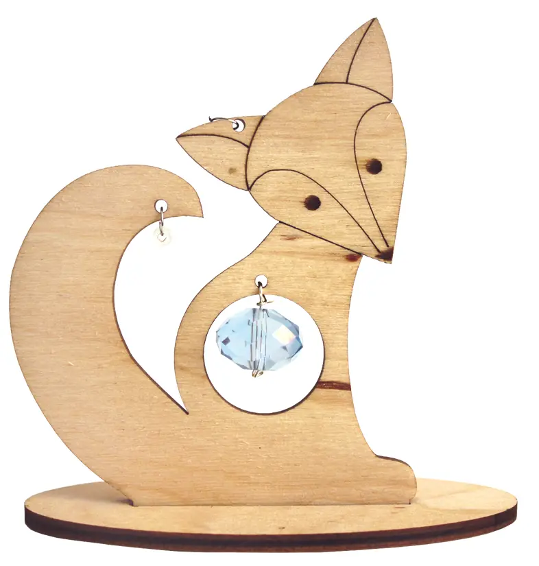 F-032 Набор новогоднее украшение из фанеры Чарівна Мить "Лисичка". Catalog. Kits