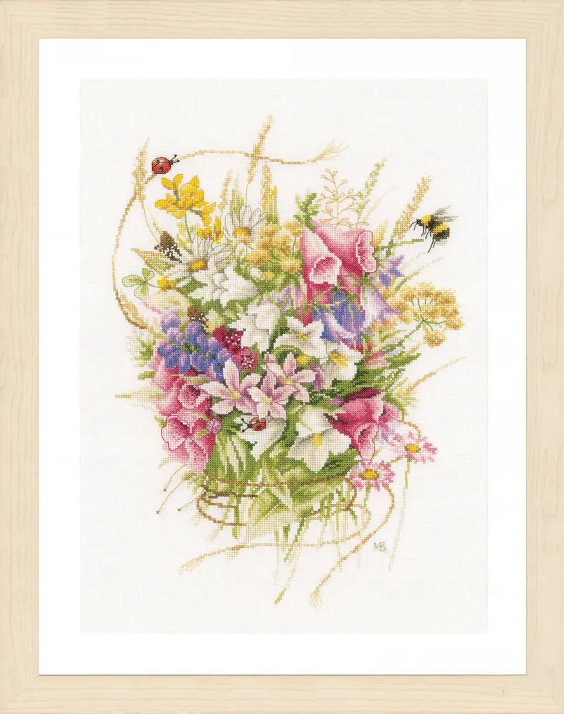 PN-0173516 Набор для вышивки крестом LanArte Summer bouquet "Летний букет". Catalog. Kits