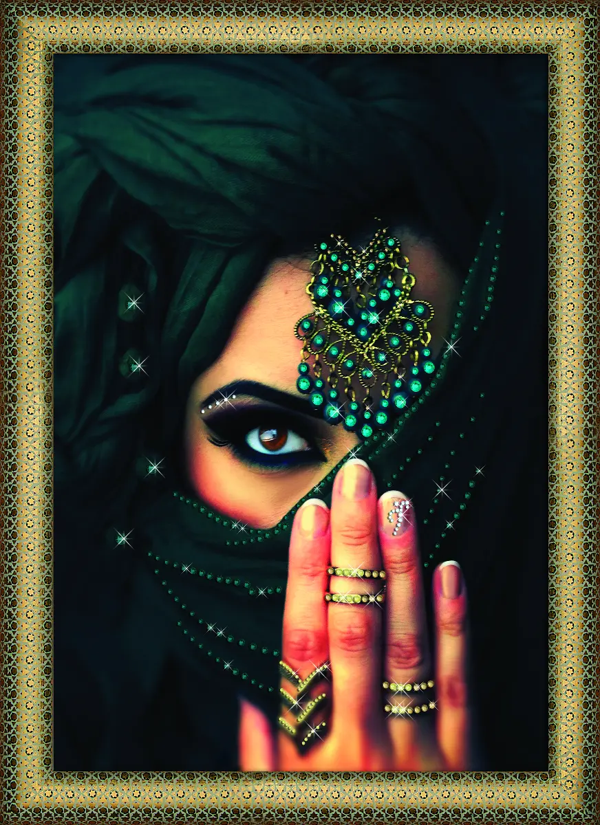 Набор картина стразами Crystal Art КС-1032 "Взгляд (вертикал)". Catalog. Kits