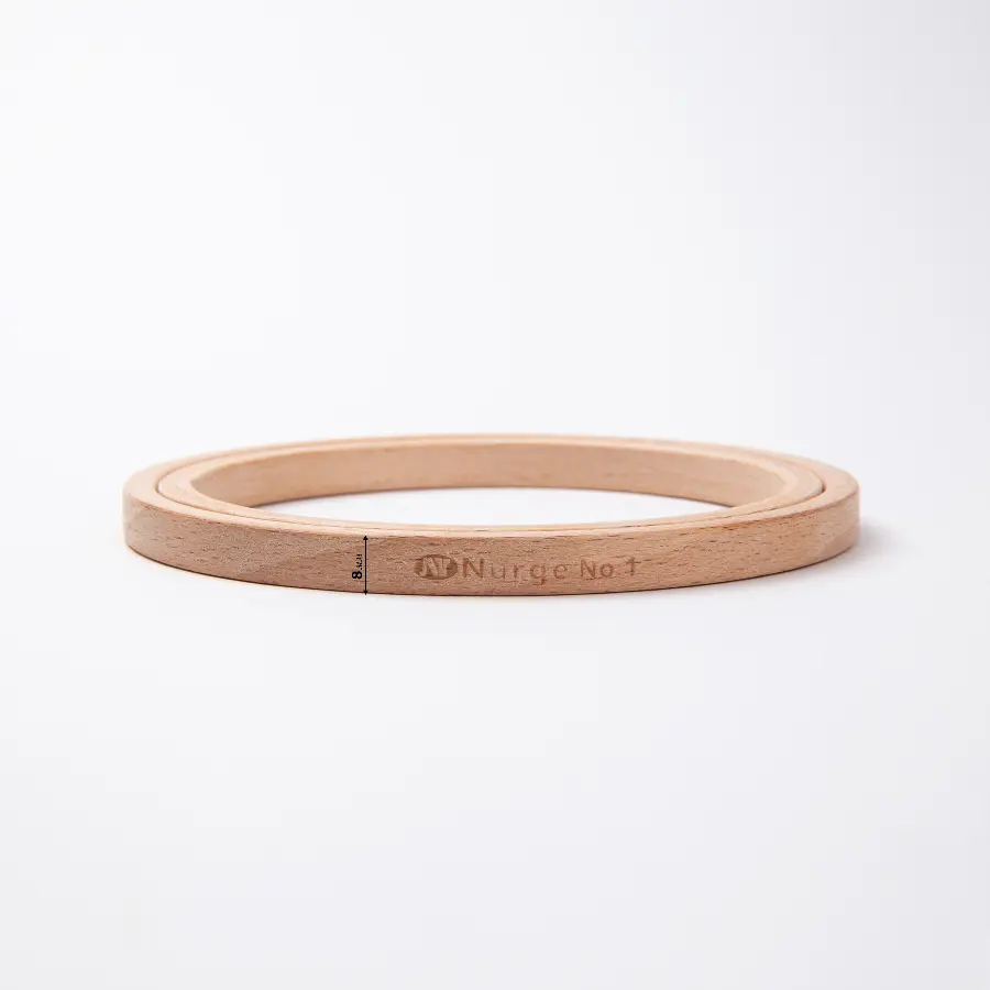 130-1 Пяльцы Nurge деревянные без винта, высота обода 8мм, диаметр 100мм. Catalog. Embroidery and sewing. Tambour