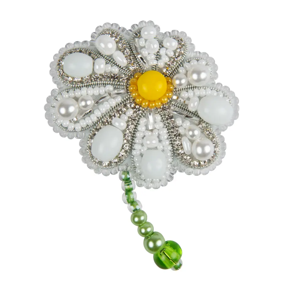 БП-323 Набор для изготовления броши Crystal Art "Ромашка". Catalog. Kits