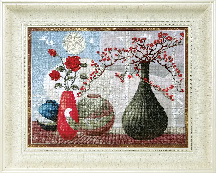 ВТ-525 Набор для частичной вышивки крестиком Crystal Art "Звуки керамики". Catalog. Kits