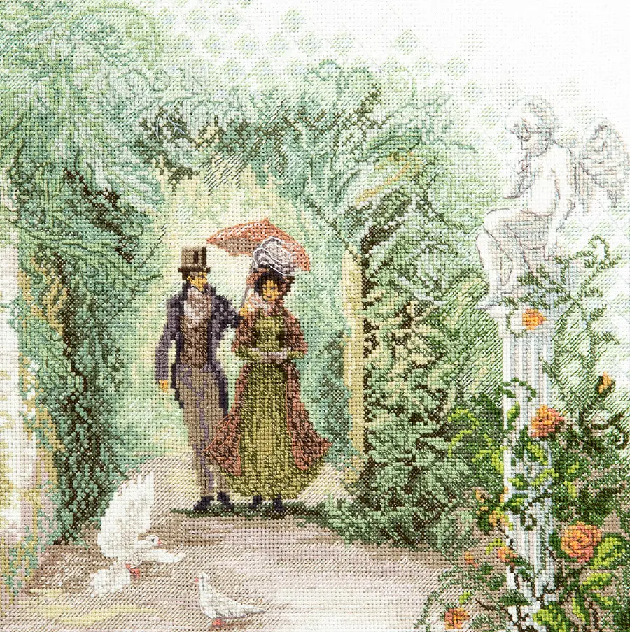 Набор для вышивки крестиком Чарівна Мить М-498 "Свидание в парке". Catalog. Kits