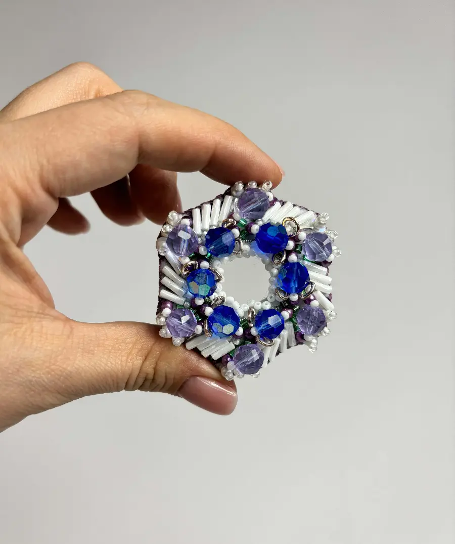 БП-362 Набір для виготовлення брошки Crystal Art Зимовий віночок. Catalog. Kits