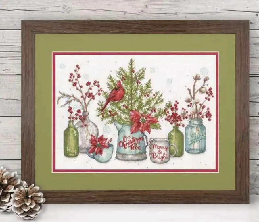 70-08994 Набір для вышивання хрестом «Birds And Berries • Птахи та ягоди» DIMENSIONS. Catalog. Kits