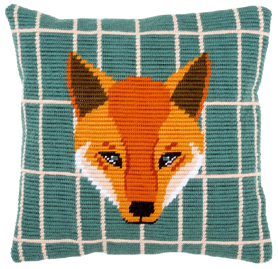 PN-0158277 Набор для вышивания подушки (гобелен) Vervaco Gunther "Лиса". Catalog. Kits