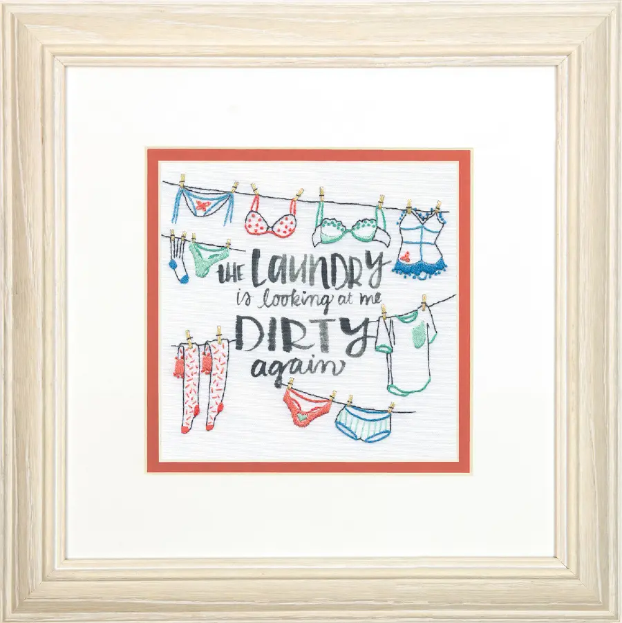 71-06255  Набор для вышивания крестом DIMENSIONS Out to Dry "Сушка белья". Catalog. Kits