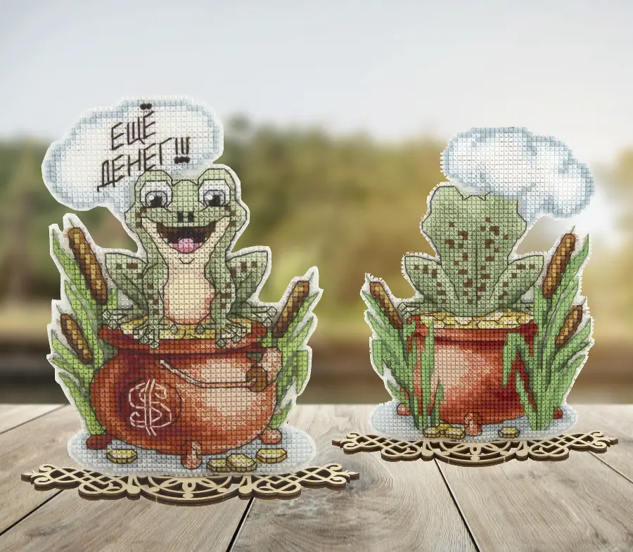 Т-68 Набор для вышивания крестом Crystal Art Серия Обереги "Денежная жабка". Catalog. Kits