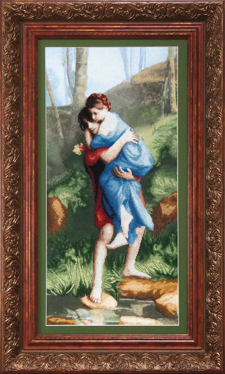 ВТ-507 Набор для частичной вышивки крестиком Crystal Art По мотивам Э. Леви "Головокружение от любви". Catalog. Kits