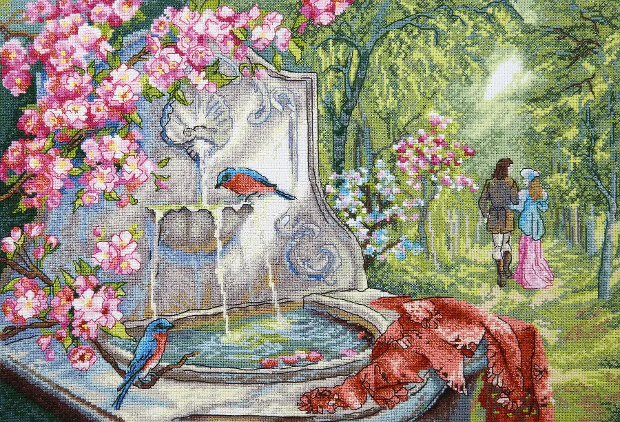 Набор для вышивки крестиком Чарівна Мить М-370 "Лазурные птицы". Catalog. Kits