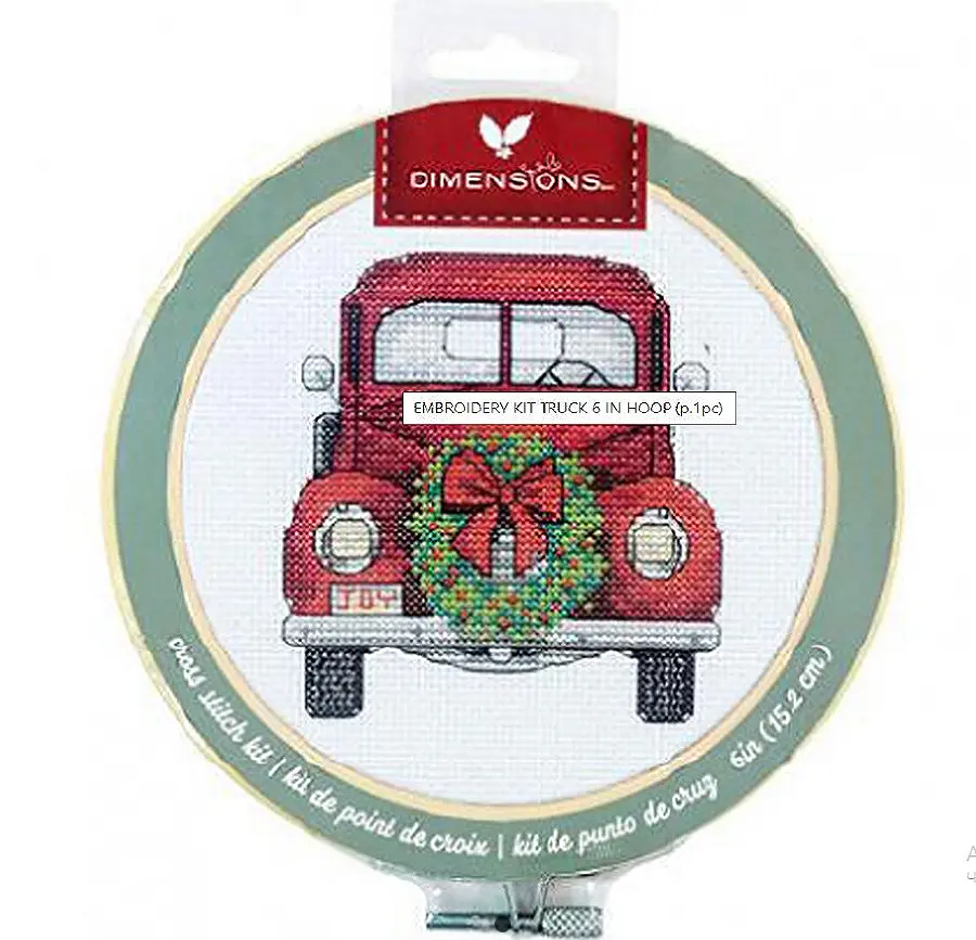 72-76045 Набір для вишивання хрестиком «Truck • Грузовичок» DIMENSIONS. Catalog. Kits