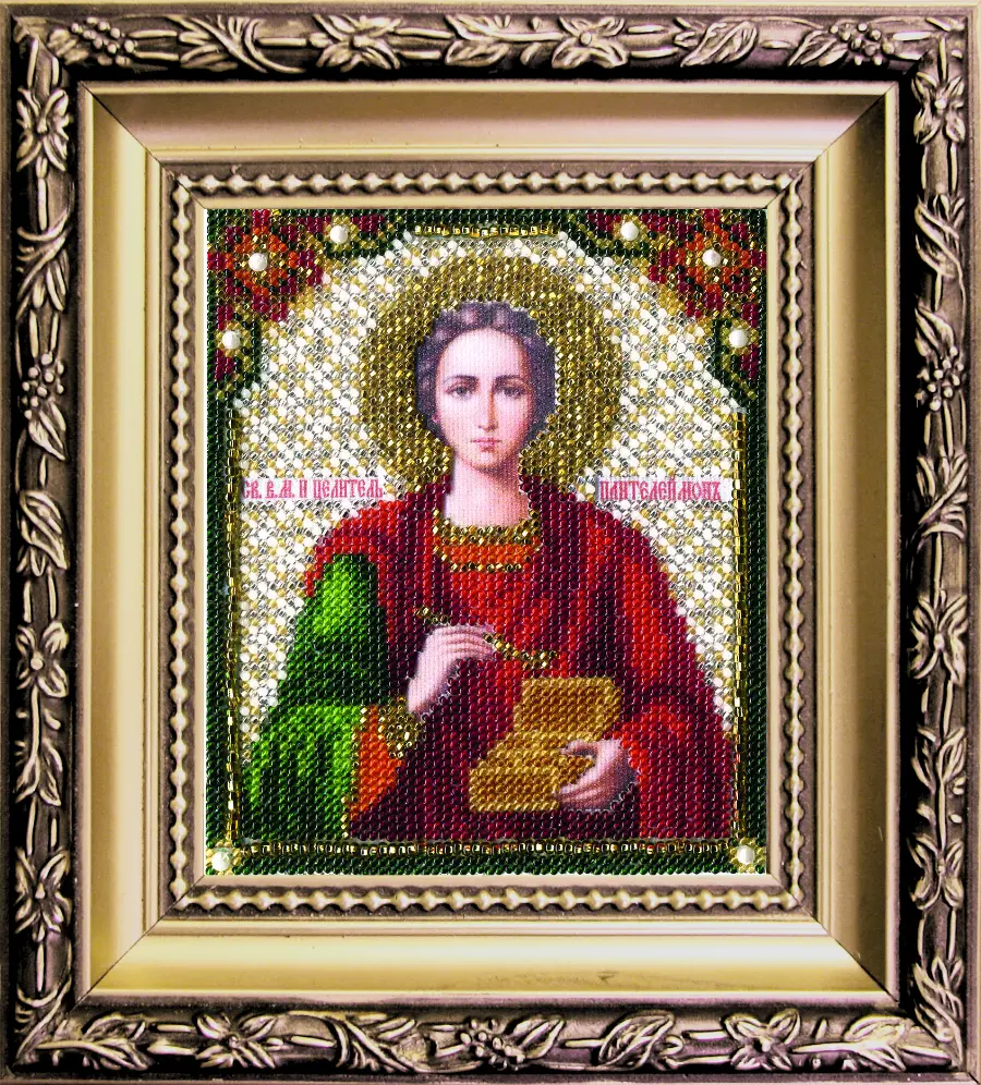 Набор для вышивки ювелирным бисером Чарівна Мить БЮ-007 "Икона святой Пантелеймон Целитель". Catalog. Kits