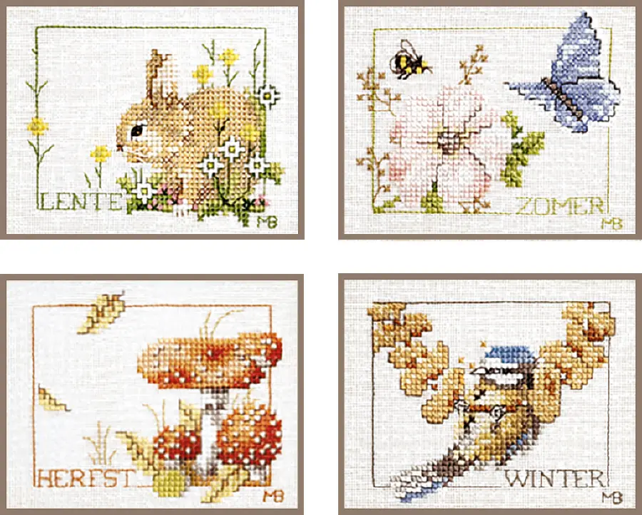 PN-0007953 Набор для вышивки крестом LanArte Four seasons "Четыре сезона". Catalog. Kits