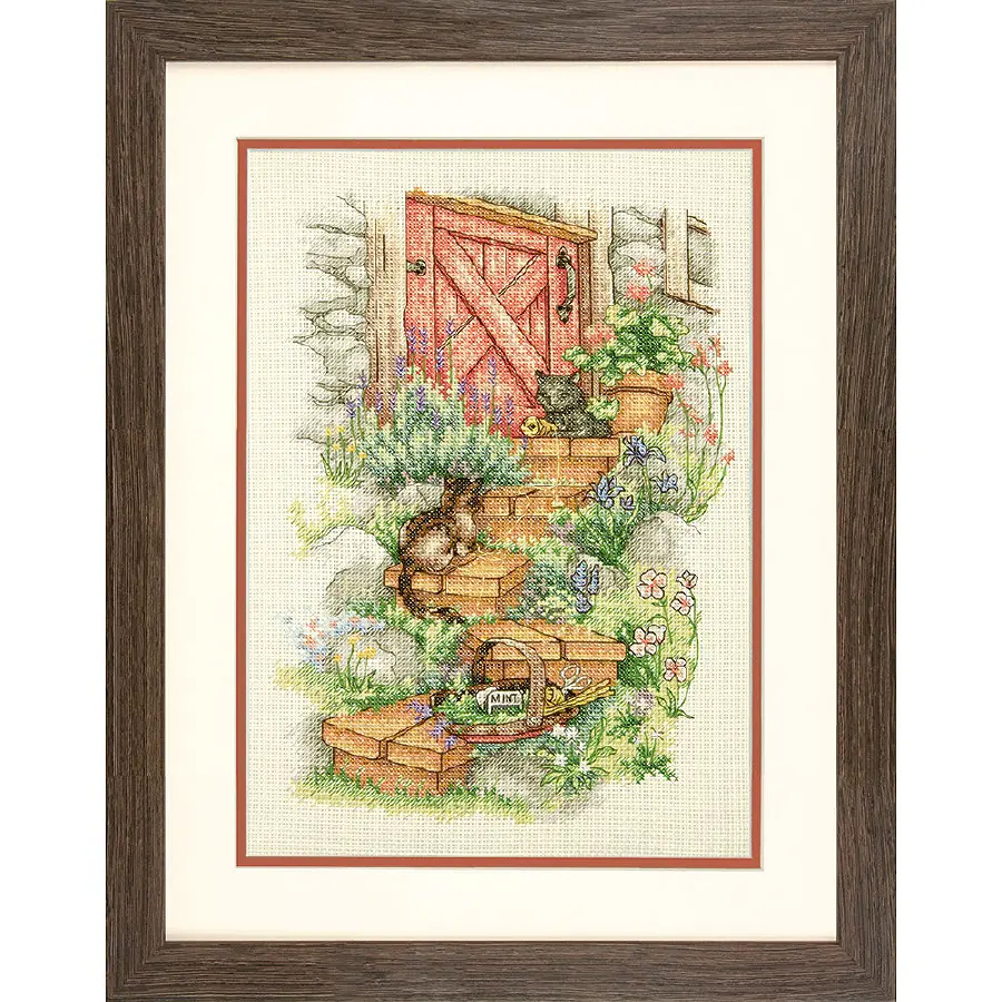 70-35362 Набор для вышивания крестом DIMENSIONS Garden Steps "Садовые ступеньки". Catalog. Kits