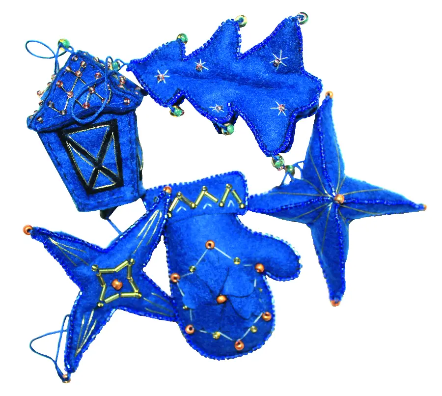 Набор игрушки из фетра Чарівна Мить В-186 "Новогодние игрушки Зимний вечер". Catalog. Kits