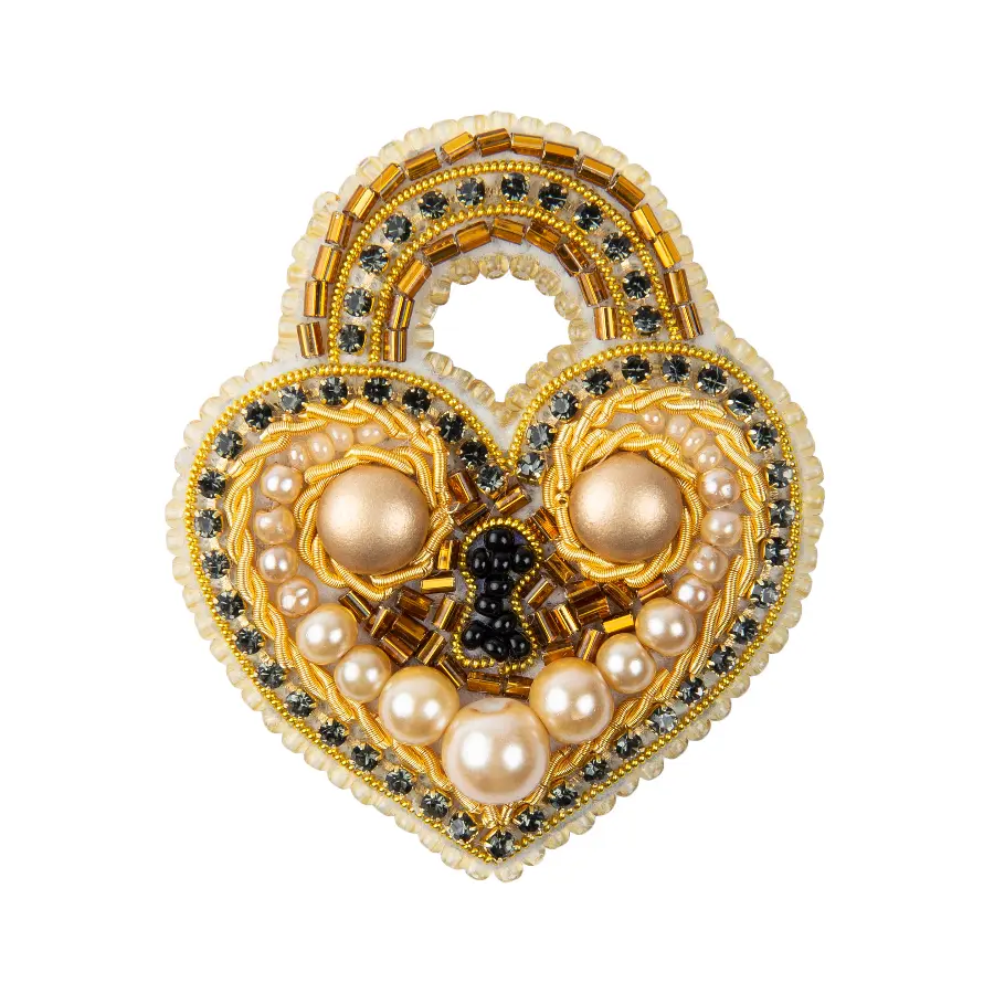 БП-309 Набор для изготовления броши Crystal Art "Замочек". Catalog. Kits