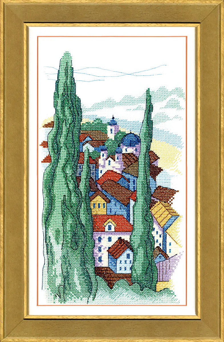 ВТ-152 Набор для вышивания крестом Crystal Art "Над городом" . Catalog. Kits