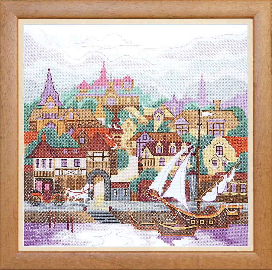 ВТ-118 Набор для вышивания крестом Crystal Art "Белый парус". Catalog. Kits