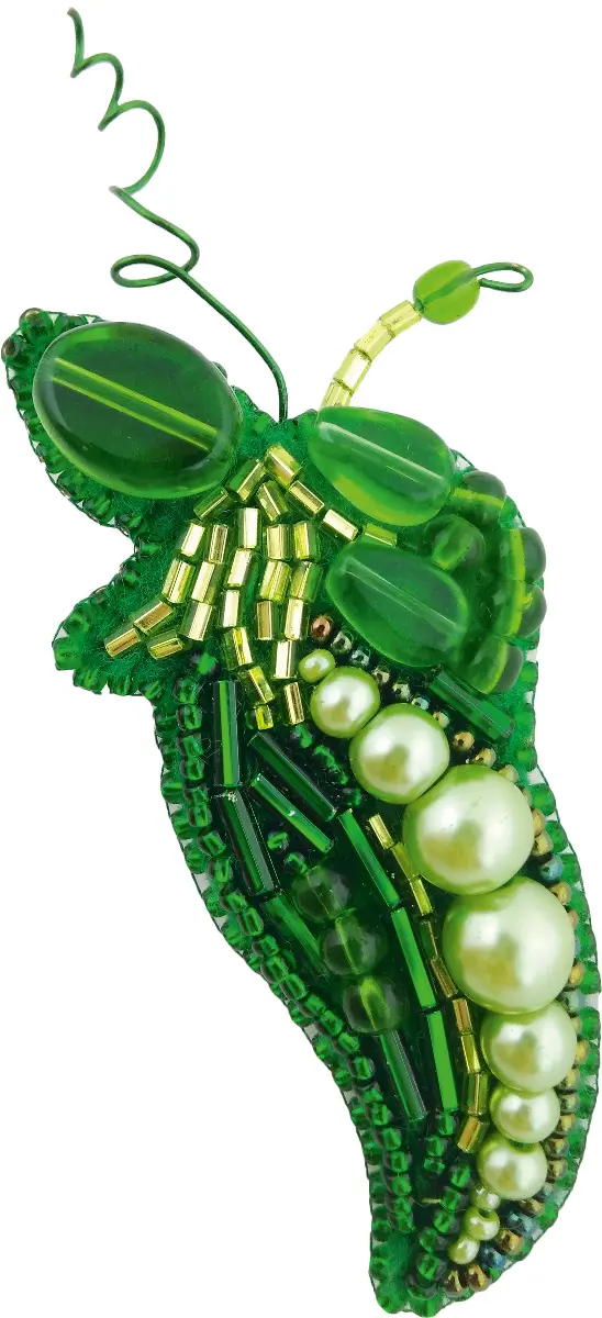 БП-232 Набор для изготовления броши Crystal Art  "Горошек" . Catalog. Kits