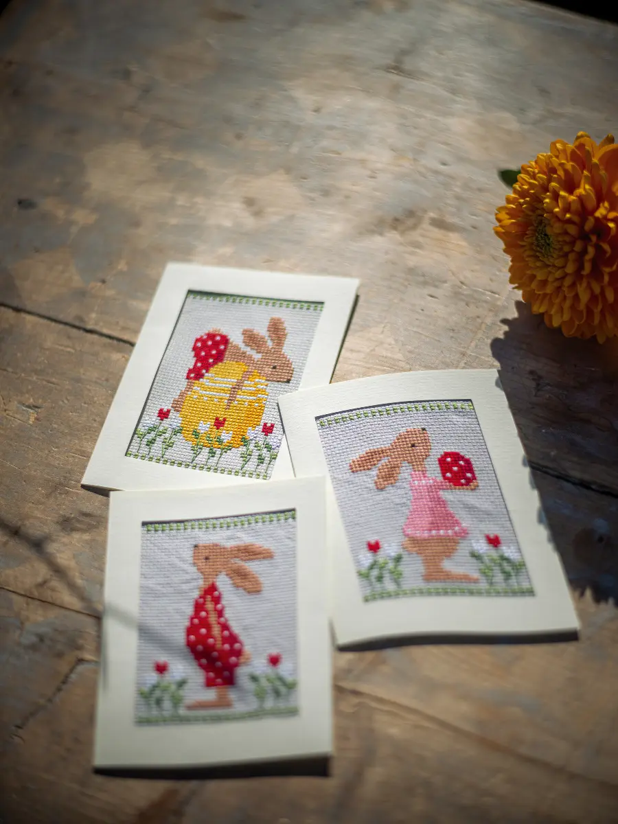 PN-0196171 Набор для вышивки крестом Vervaco "Пасхальные кролики". Catalog. Kits