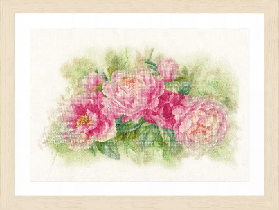 PN-0170933 Набор для вышивки крестом LanArte Bouquet of peonies "Букет пионов". Catalog. Kits