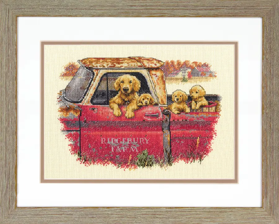 70-35405 Набір для вишивання хрестом «Golden Ride • Золота поїздка» DIMENSIONS. Catalog. Kits