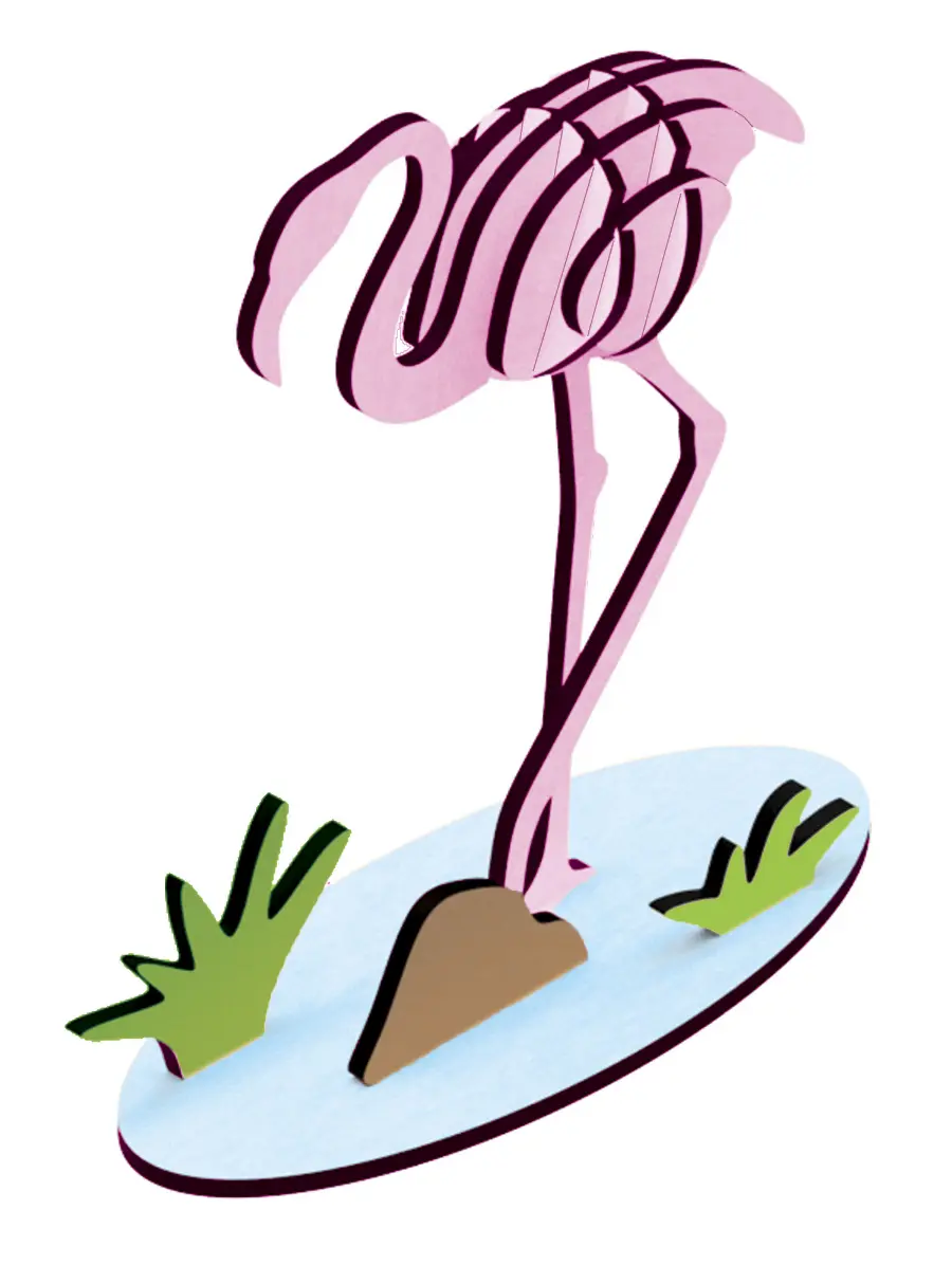 F-166 Набор-конструктор Чарівна Мить "Розовый фламинго". Catalog. Kits