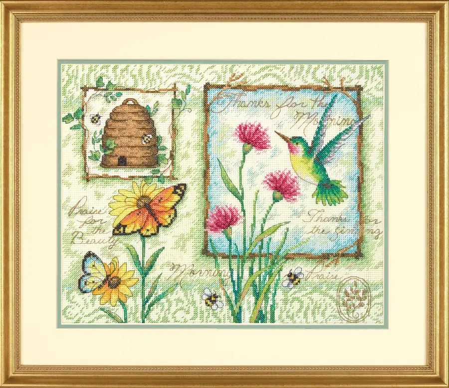 70-35266 Набір для вишивання хрестом Morning Praise  Ранкова похвала, 30*25см, DIMENSIONS. Catalog. Kits