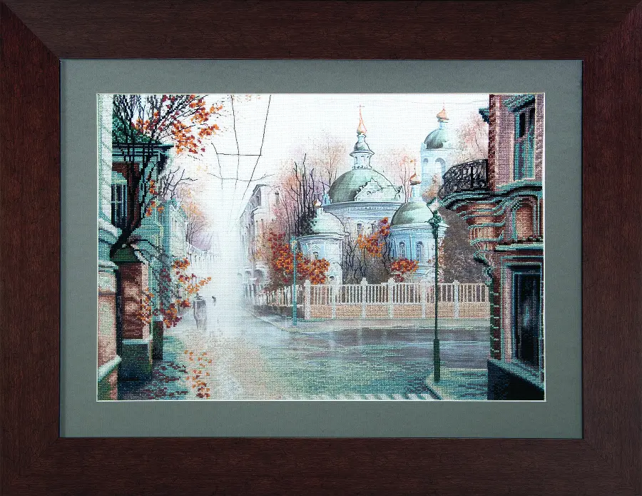 Набор для частичной вышивки крестом Чарівна Мить РК-063 "Тихая улица". Catalog. Kits